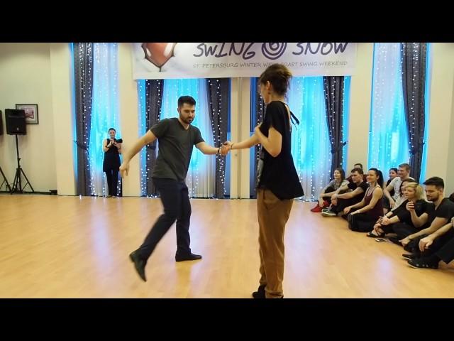 Ben Morris & Emeline Rochefeuille - Swing and Snow 2017 Pro Show