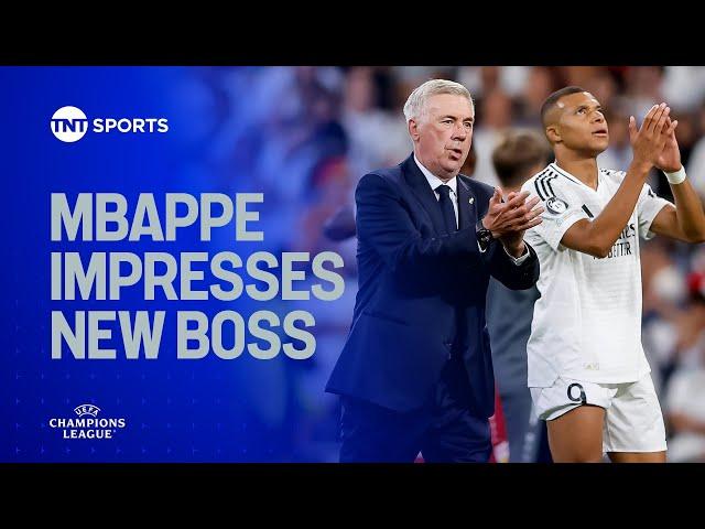 Carlo Ancelotti hails Kylian Mbappé after Champions League Opening Win 