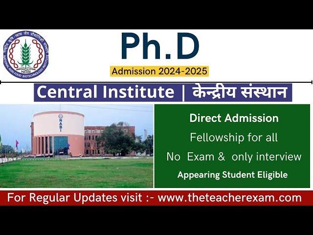 PhD admission 2024 with net jrf | direct admission | no exam |  only interview | PhD admission 2024