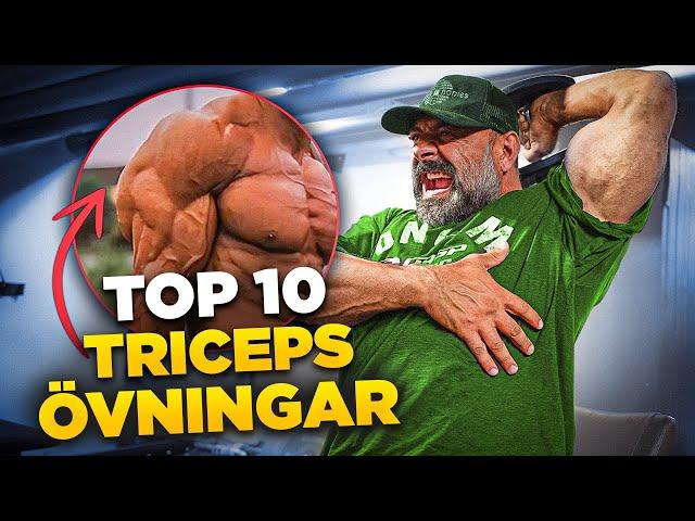 10 EFFEKTIVA TRICEPS ÖVNINGAR SOM FÅR TRICEPS ATT VÄXA! | Övningar Triceps 2024