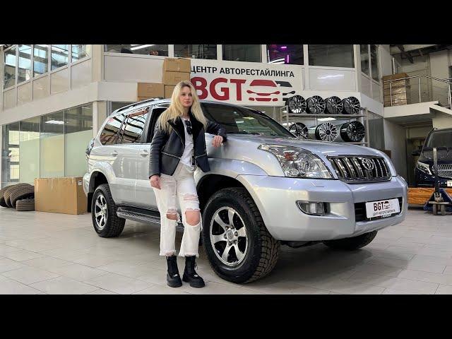 Prado 120 - сидения от Ауди А8 + перешив и перетяжка салона + замена и окраска капота