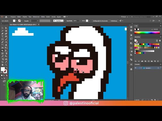 Pixel Art no Adobe Illustrator (TUTORIAL)