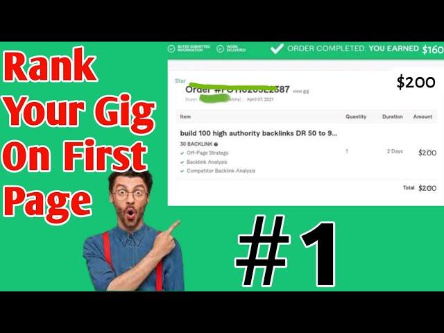 How To Rank Fiverr Gig On First Page in 2021