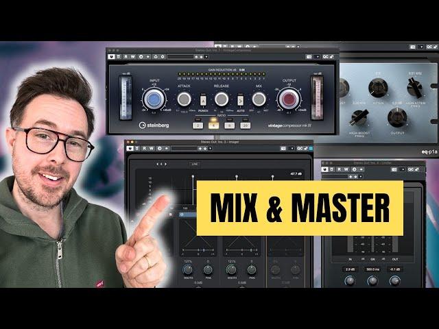 Mixing and Mastering With Cubase Plug-ins Only | Indie Rock Production in Cubase