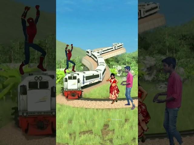 VFX train short video # VFX vs train # green screen train # Ravi kishan ka VFX # VFX cartoon video