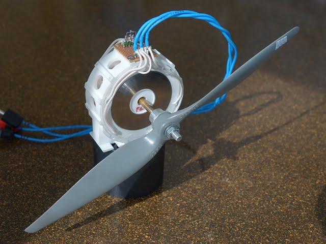 3D printed axial brushless motor for drones : one rotor & two stators