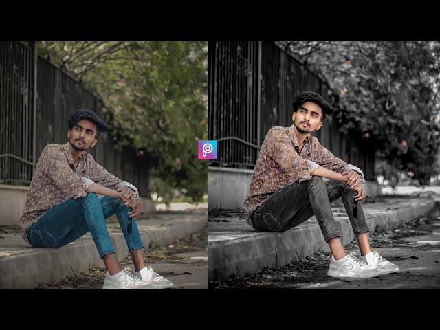 Picsart Dark Black Tone Photo Editing | Picsart Change Background Colour