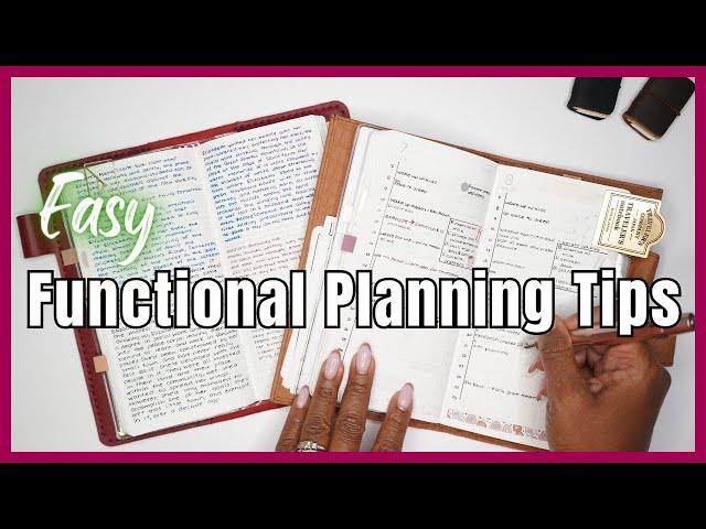 10 Easy Functional Planning Tips | Beginner Planner