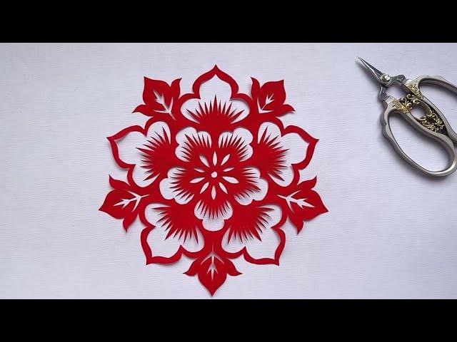 Paper Cutting New Design - Paper Cutting Tutorial - How To Make Paper Cutting Decor | Diy