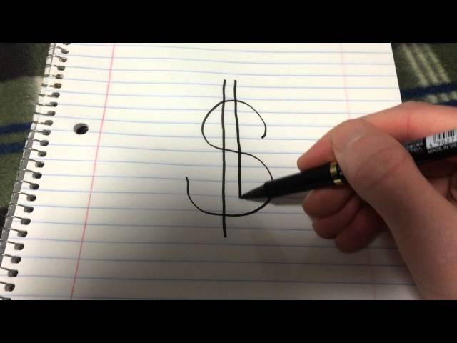 How to draw the dollar symbol