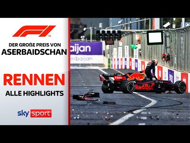 Reifenplatzer! Verstappen verliert Sieg | Rennen - Highlights | Preis von Aserbaidschan | Formel 1