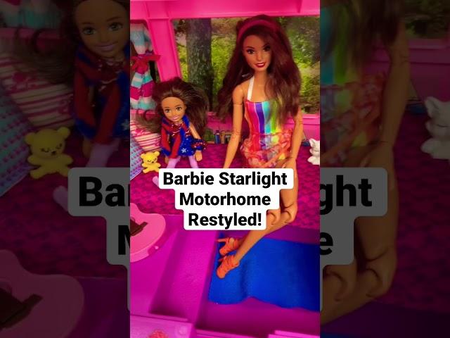 1988 Barbie Starlight Motorhome Restyled! #barbie #barbiedolls #vintage #viral #barbieshorts #shorts