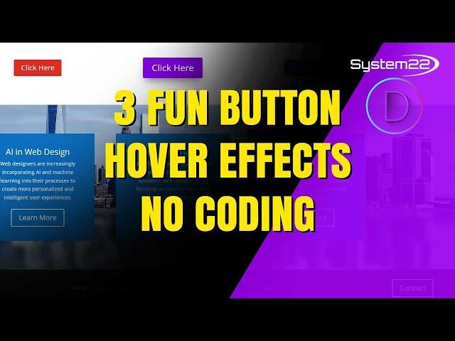 Divi Theme 3 FUN Button Hover Effects NO CODING