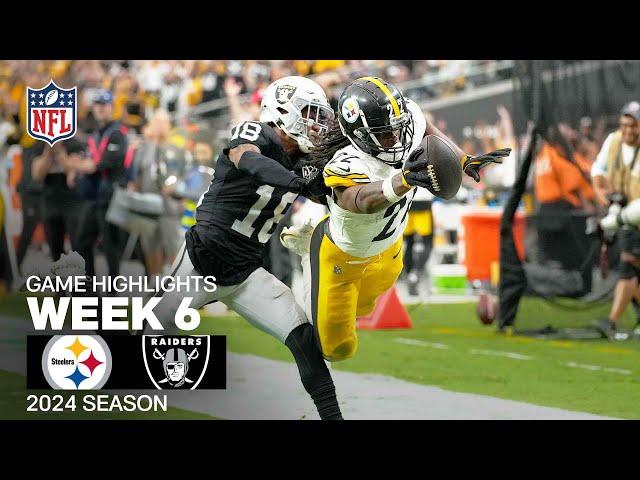 Pittsburgh Steelers vs. Las Vegas Raiders | 2024 Week 6 Game Highlights