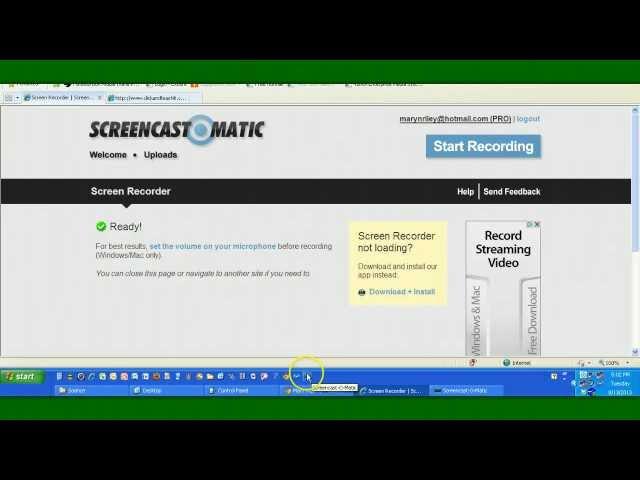 Screencast-o-matic.com tutorial