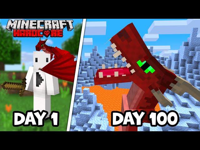 I Survived 100 Days with the ICE and FIRE Mod in Hardcore Minecraft