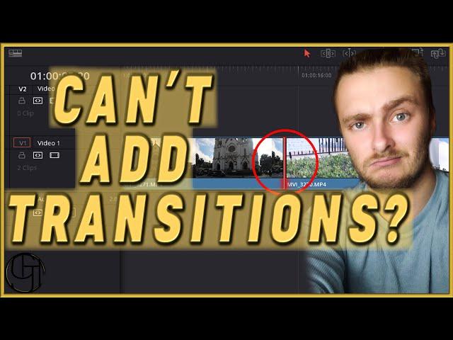 Can't Add Transitions in Davinci Resolve? Common Problem, Easy Fix!