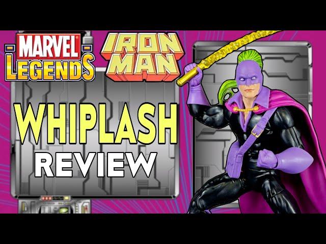 Marvel Legends WHIPLASH Action Figure Review | Iron Man Retro Wave