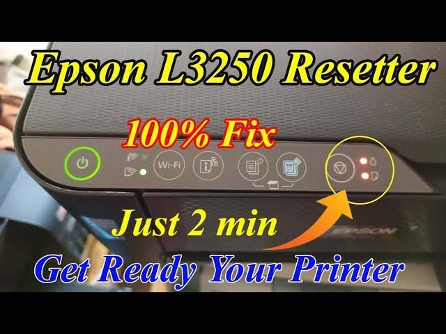 Epson l3250 orange light blinking !! Epson l3150 resetting  || #Review 