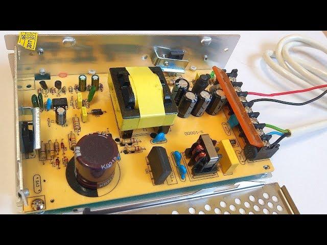 12V 10A switching power supply (with schematic and explanation)