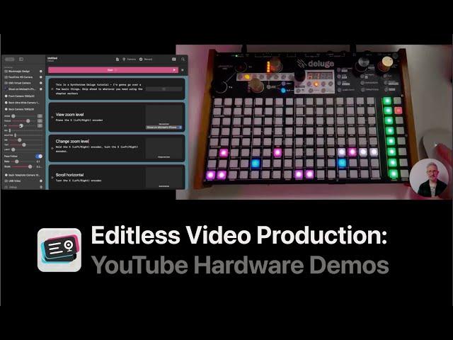 Creating a Deluge Tutorial with CueCam Presenter - A Powerful Tool for Editless Video Production