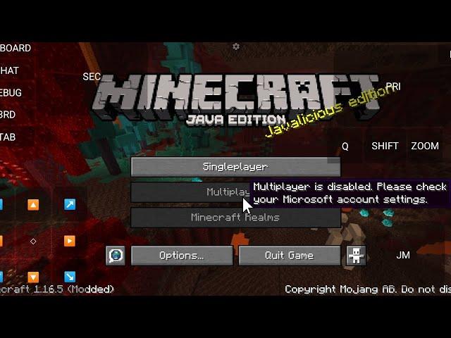 multiplayer is disabled please check your Microsoft account setting problem in pojavlauncher fix