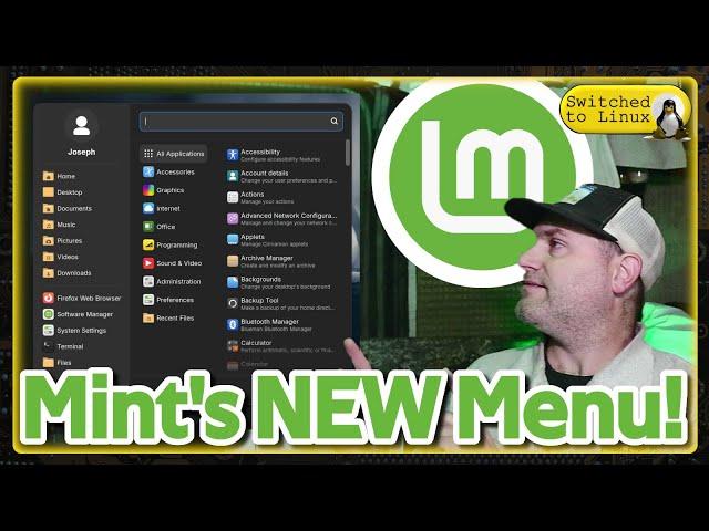 Linux Mint's New Cinnamon Menu