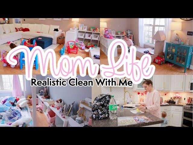 Mom Life Clean With Me | Realistic Cleaning Motivation | Speed Cleaning