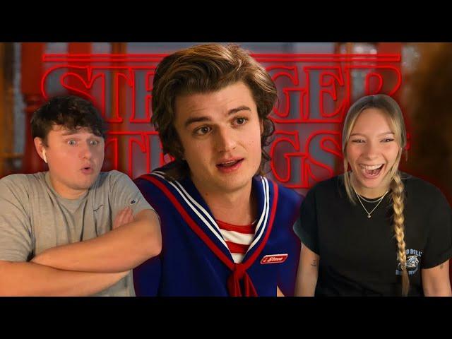 Boyfriend Reacts to Season 3 of STRANGER THINGS 3x1  - FIRST TIME REACTION