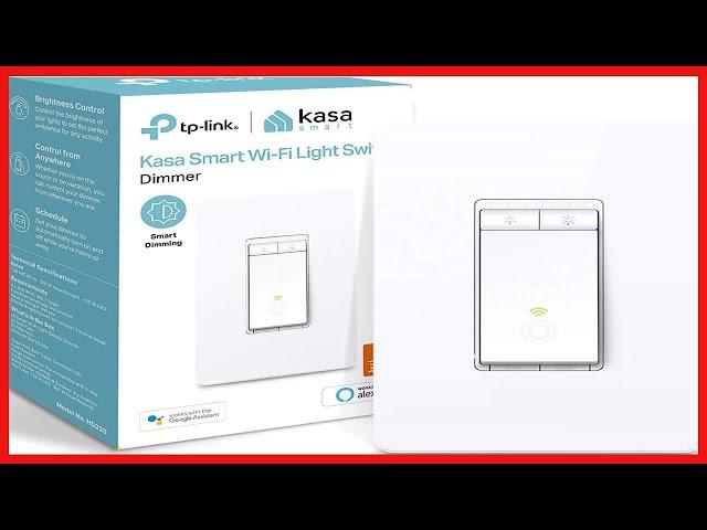 Kasa Smart Dimmer Switch HS220, Single Pole, Needs Neutral Wire, 2.4GHz Wi-Fi Light Switch