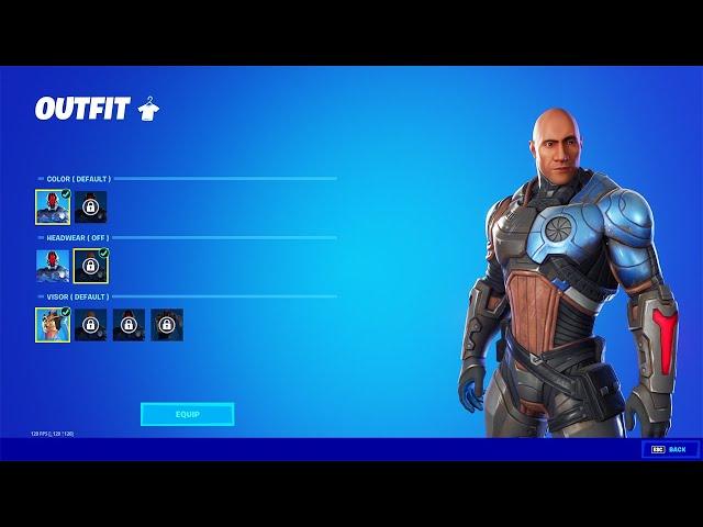 Fortnite The Foundation All Super Styles and Unmasked 'The Rock' Style..!