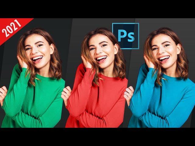 Instantly Change the color of ANYTHING in your photos! Photoshop Tutorial 2021