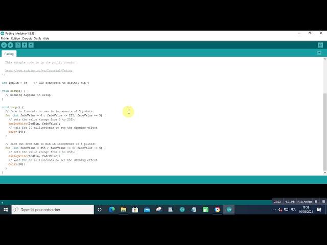 how to fade an LED using the analogWrite function 2021 03 10 at 18 54 37