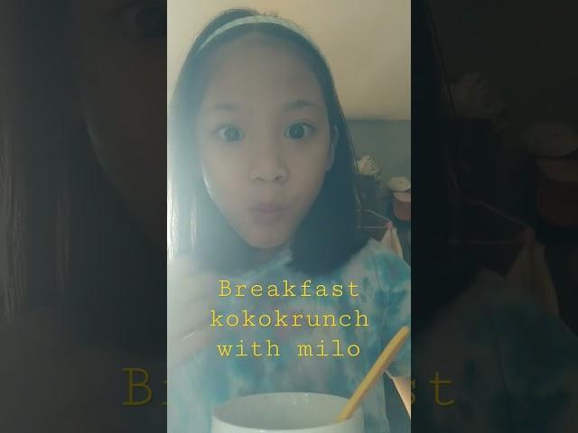 last vid #milo#kokokrunch#breakfast