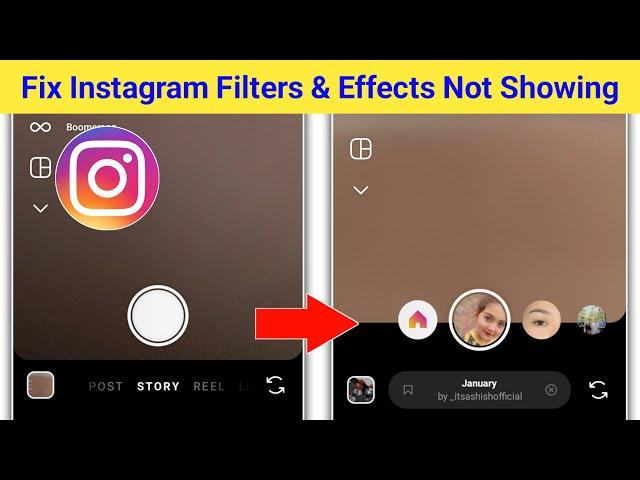 Fix Instagram Filters & Effects Not Showing Problem | Instagram Filters Not Available Problem Solve