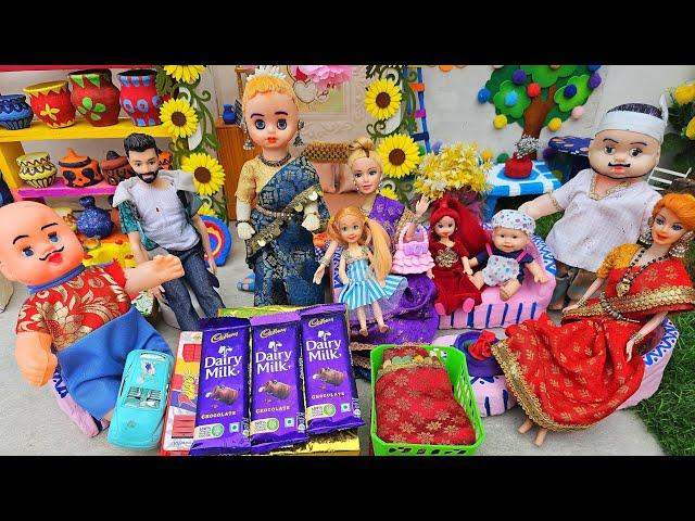 Barbie Doll All Day Routine In Indian Village/Sita Ki Kahani Part-265/Barbie Doll Bedtime Story||