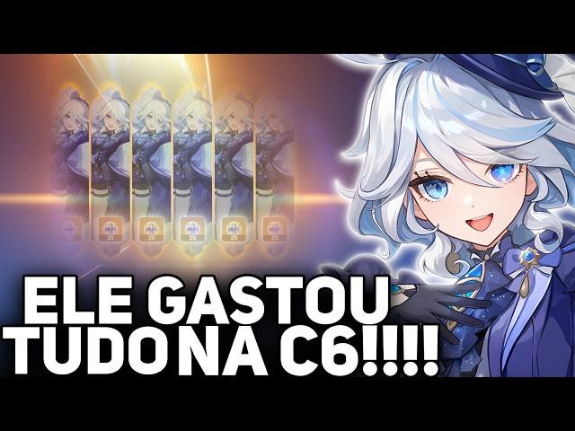 Ele ESPEROU Meio ANO e Gastou TUDO Na c6! Tiros EM Banner Furina C6 e SIgewinne GENSHIN IMPACT!