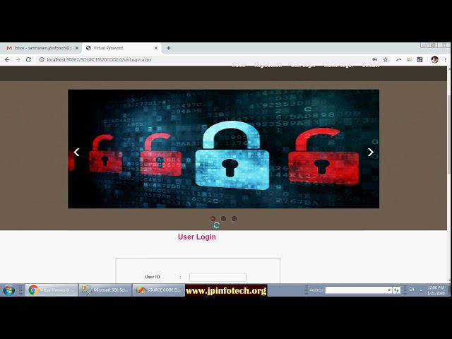 Virtual Password System for Protecting Users From Password Theft | Asp.net, C#.net Project