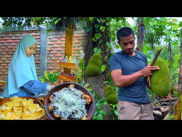 Harvesting jackfruit in the village is made into snack, simple but really delicious | Viral Snacks