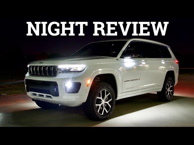 NIGHT VISION! New Jeep Grand Cherokee L Night Review & Drive