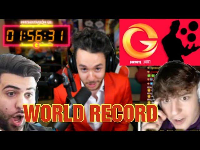 NA STREAMERS REACT TO THEGREFG HITTING NEW VIEWER RECORD LIVE! - GREFG FORTNITE SKIN