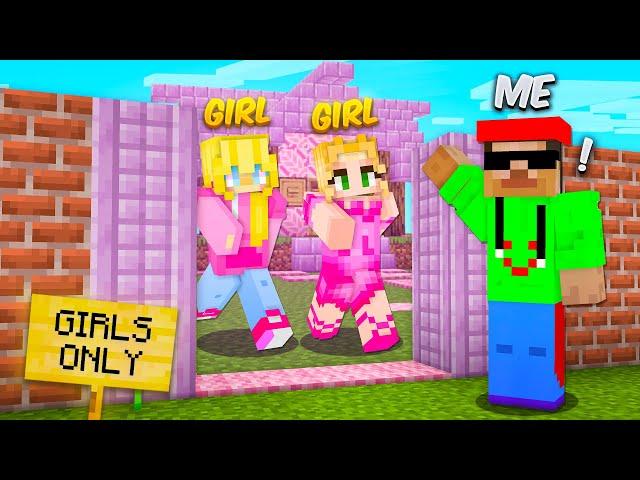 I Secretly Joined a 'GIRLS ONLY' Server in Minecraft...