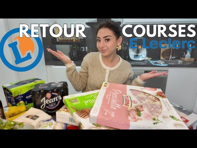 RETOUR DE COURSES LECLERC + BUDGET & IDÉES DE REPAS