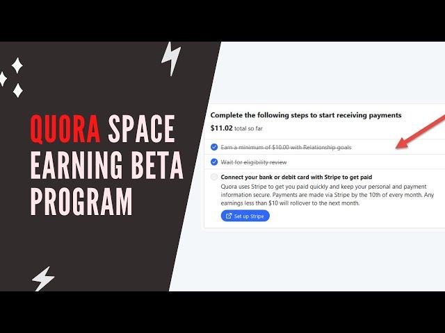 Quora space earning beta program