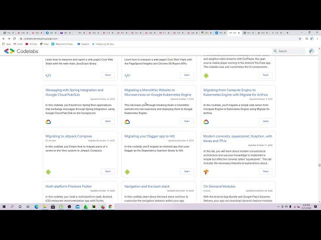 Google Developers Codelabs  guid, tutorial, hands-on coding experience
