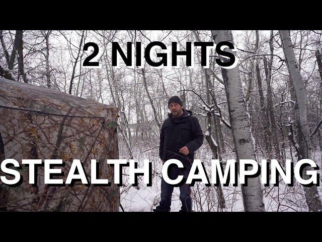 2 Nights Extreme Cold Stealth Camping In City