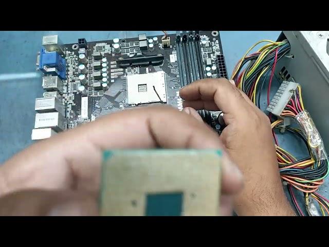 how to repair no display (reset led continue blinking) acer b350am4-m amd desktop motherboard