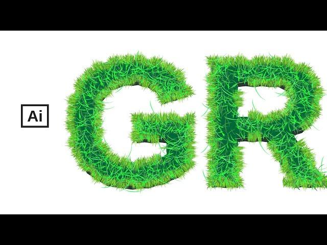 How to Design a Grass Text Effect in Adobe Illustrator