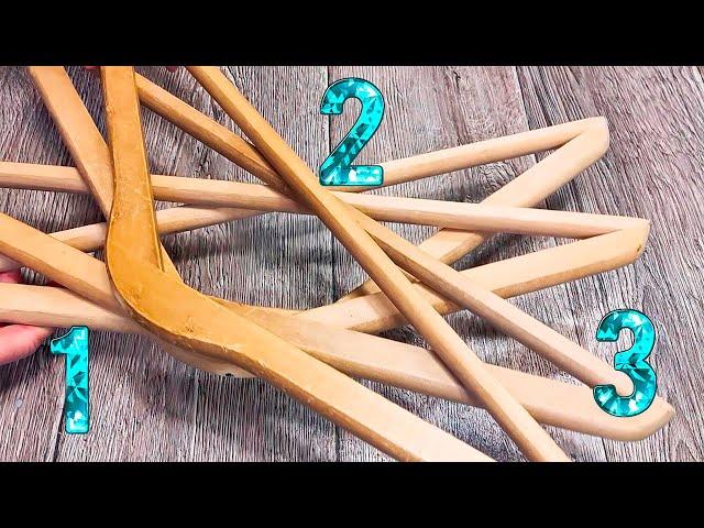 3 Genius Ways to Repurpose Wooden Hangers for Home Decor