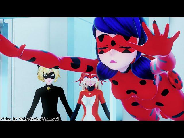 【MMD Miraculous】Jump Fail【Ladybug, Rena Rouge, Queen Bee, Chat Noir】【60fps】